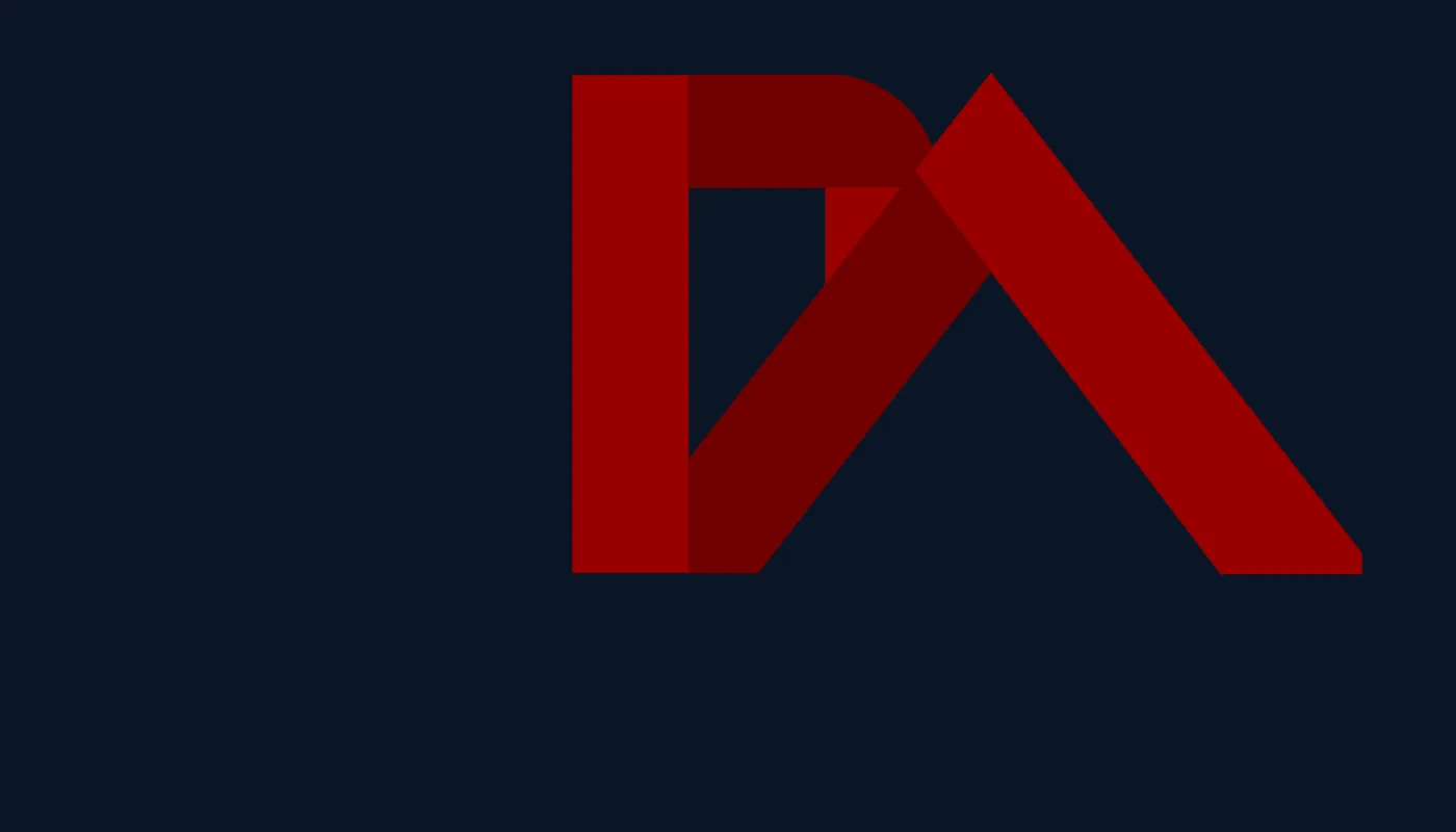 Design Lab — the D and A marks overprinting where the two practices meet
